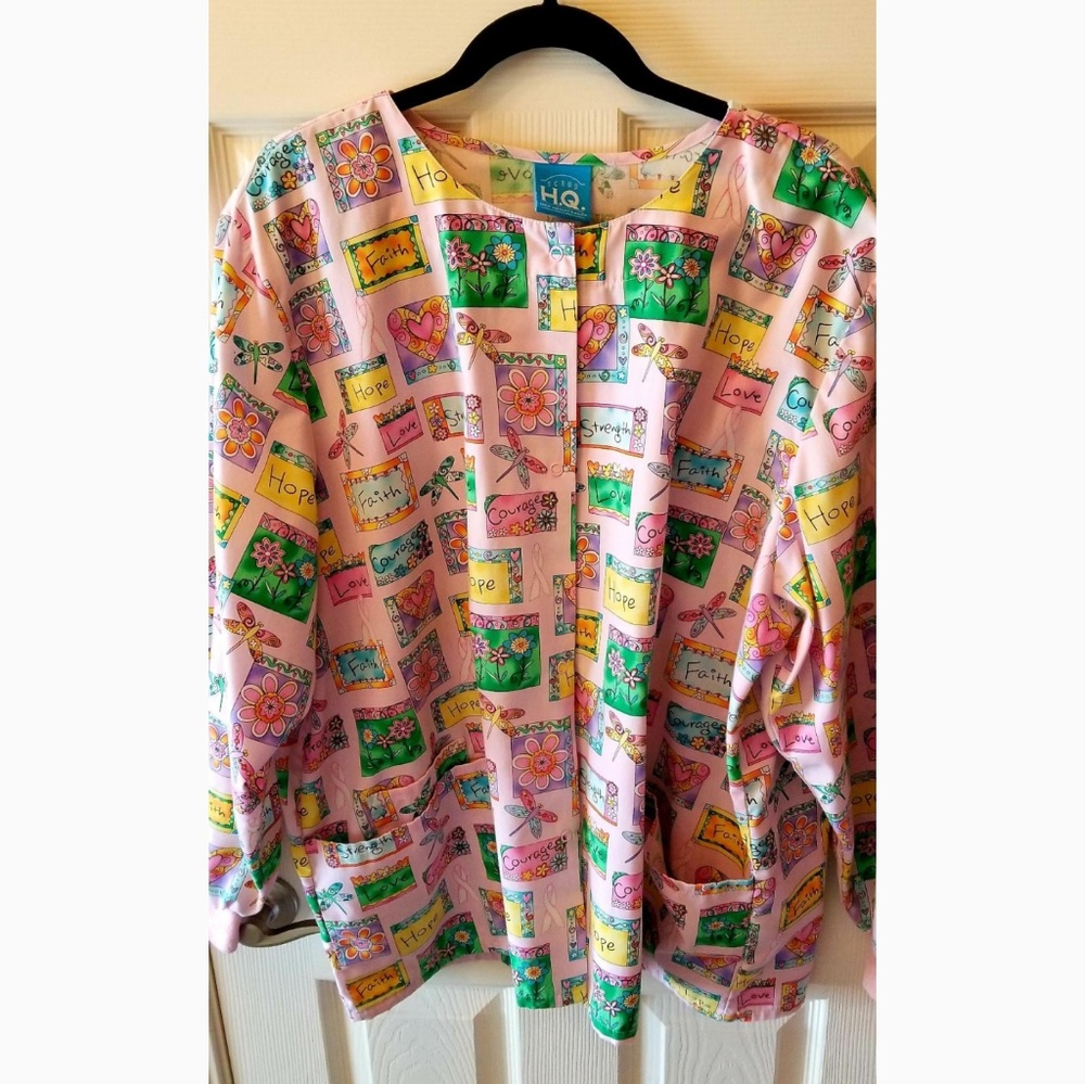 HQ Plus Size Scrub Jacket